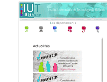 Tablet Screenshot of iutbethune.org